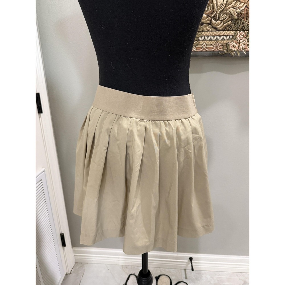 GapFit Skort Womens Small Beige Pleated Lined Athletic Tennis Running Training